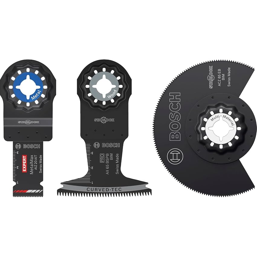 Bosch Set 3 pezzi in legno duro e metallo Bosch Set 3 pezzi in legno duro e metallo