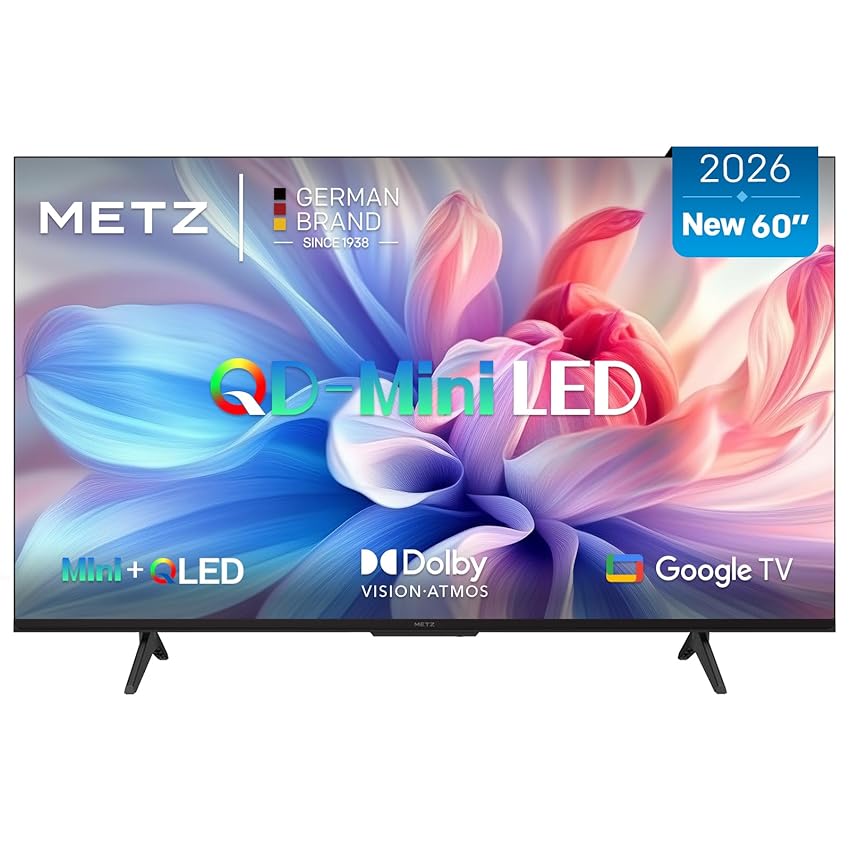 Metz 60 Pollici QD-MiniLED Smart TV con Google TV Full Array Local Dimming QLED Dolby Metz 60 Pollici QD-MiniLED Smart TV con Google TV Full Array Local Dimming QLED Dolby