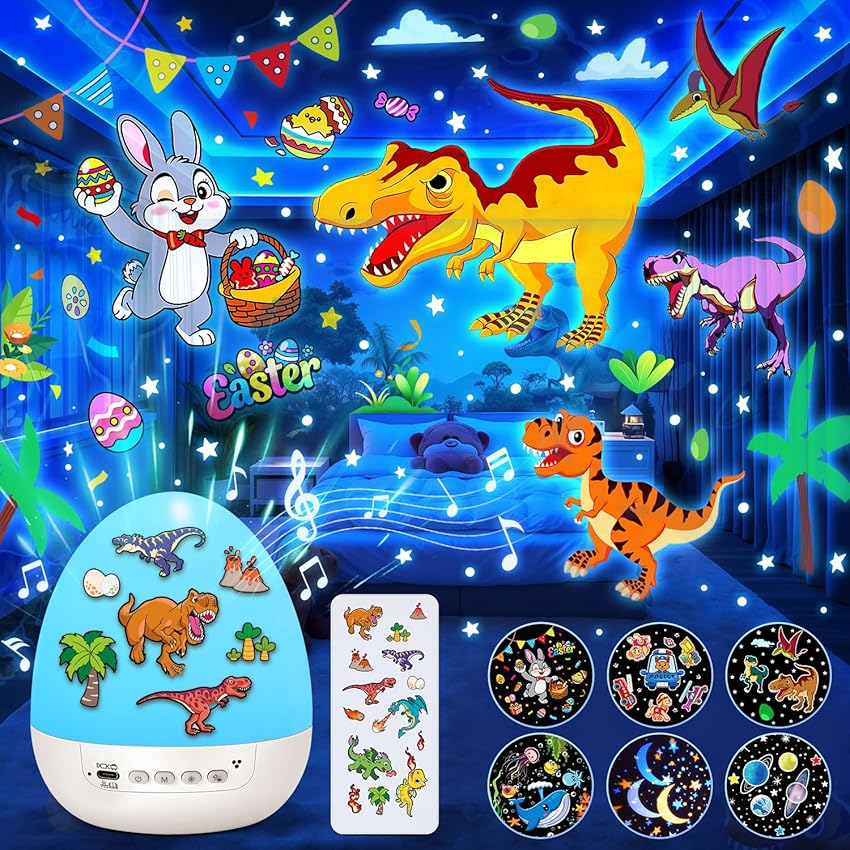 One Fire Proiettore uovo dinosauro Pasqua fai-da-te per bambini – Regalo Pasqua bambineambini