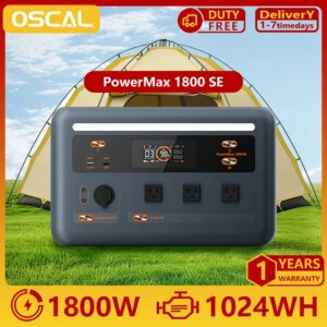Stazione di alimentazione portatile OSCAL PowerMax1800SE