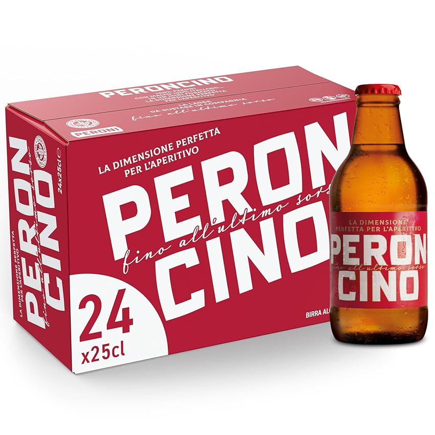 Peroncino Cassa con 24 Birre in Bottiglia da 25 cl Peroncino Cassa con 24 Birre in Bottiglia da 25 cl