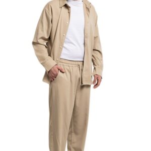 Coordinato Uomo Camicia Pantaloni Completo Estivo Made In Italy Casual VEQUE