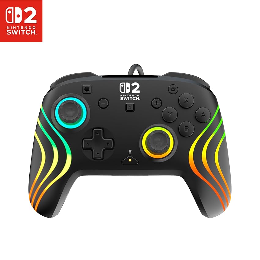 Turtle Beach Afterglow Nero controller da gaming RGB cablato con licenza ufficiale