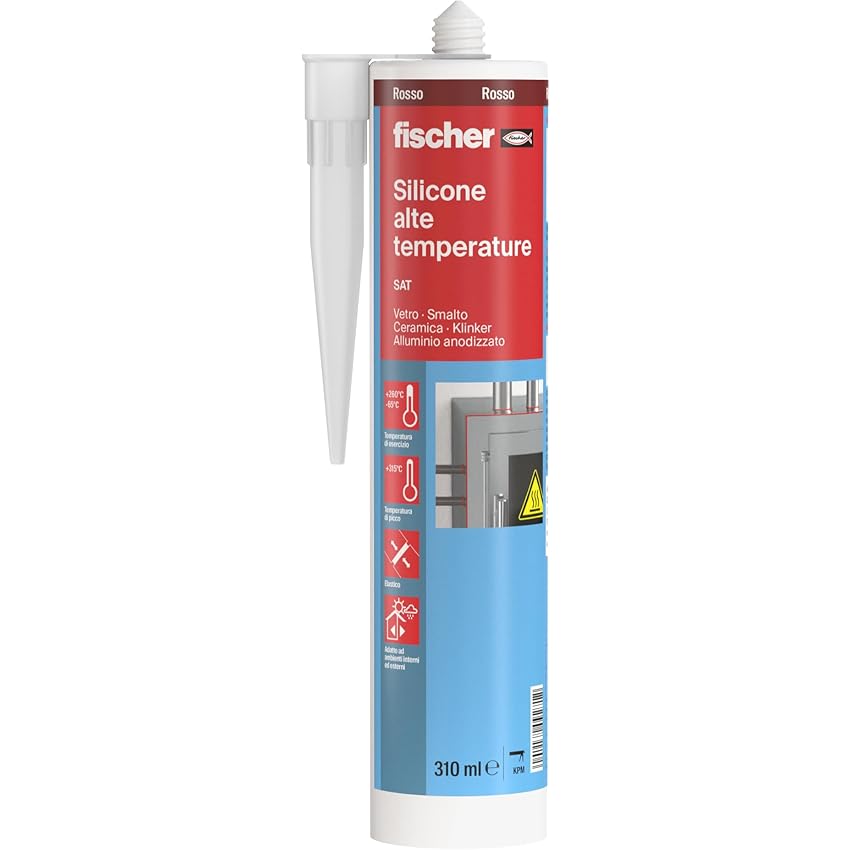 Fischer SAT Silicone Alte Temperature Rosso
