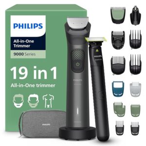 Philips Rifinitore All-in-one Multigroom Serie 9000 19 in 1 - Rasoio + Rifinitore uomo OneBlade