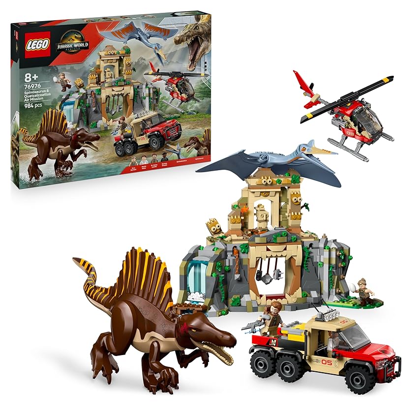 LEGO Jurassic World Missione Aerea con Spinosauro e Quetzalcoatlus LEGO Jurassic World Missione Aerea con Spinosauro e Quetzalcoatlus