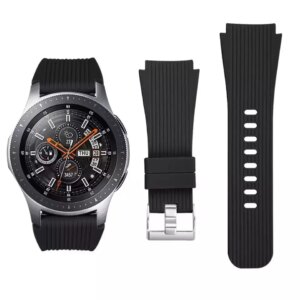 Cinturino in morbido silicone da 22 mm per Samsung Galaxy Wtch 3 46mm Gear S3 Huawei
