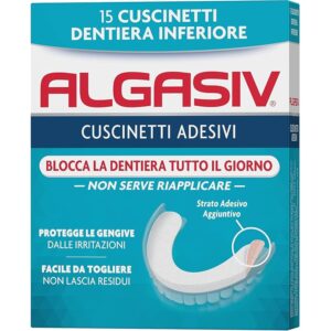 Algasiv Cuscinetti Adesivi Per Dentiera Inferiore