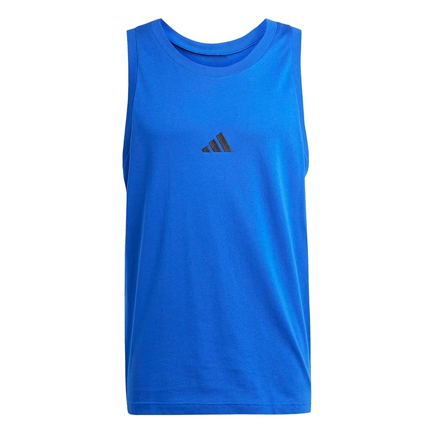 adidas Uomo Essentials Small Logo Single Jersey Tank Top Shirt