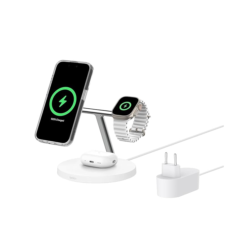 Belkin BoostCharge Caricatore 3 in 1 con Qi2
