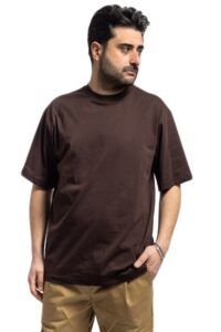 T-shirt Uomo Ampia Maglietta Oversize Casual Maglia 100% Cotone Sportiva VEQUE