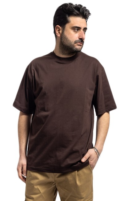 T-shirt Uomo Ampia Maglietta Oversize Casual Maglia 100% Cotone Sportiva VEQUE