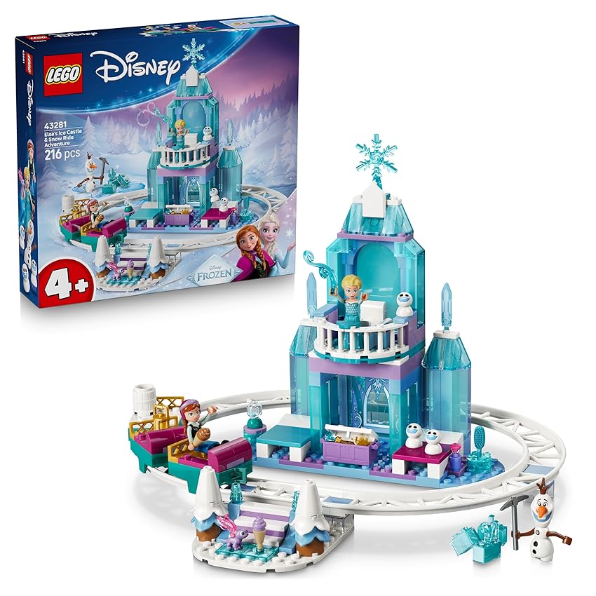 LEGO | Disney Frozen Castello di Ghiaccio di Elsa e Avventura sulla Neve