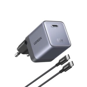 UGREEN Nexode Air 65W Caricatore USB C Ricarica Rapido GaN II Alimentatore con Cable