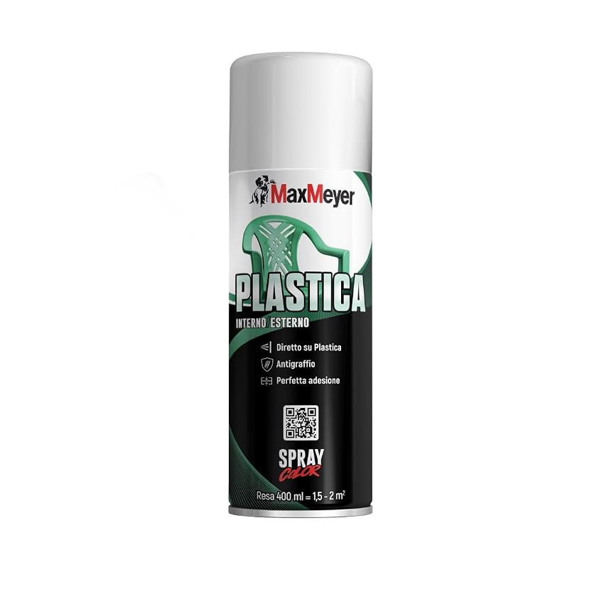 MAXMEYER Spray Plastica Bianco R9010 0.400 L MAXMEYER Spray Plastica Bianco R9010 0.400 L
