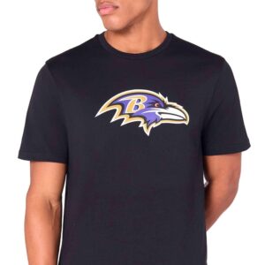 New Era Baltimore Ravens NFL Team Logo Nero Maglietta