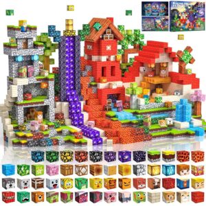 Costruzioni Magnetiche per Bambini 220 PCS 2CM 3+ Giochi Cubi Magnetici