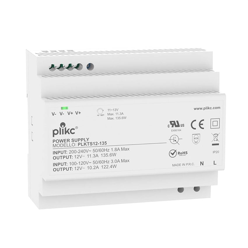 Plikc - Alimentatore switching modulare tensione regolabile (12Vdc) Plikc - Alimentatore switching modulare tensione regolabile (12Vdc)