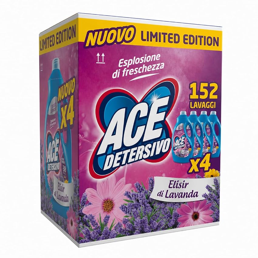 ACE Detersivo Igienizzante Lavanda – Detersivo Liquido Lavatrice