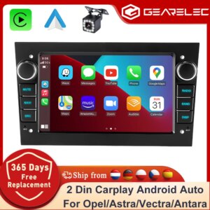 Autoradio Android 14 2 Din con CarPlay per Opel Astra H G J Zafira B Corsa C D Antara Vectra Vivaro