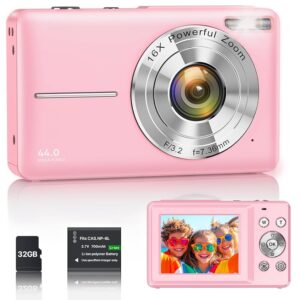 Fotocamera Digitale 1080P 44MP Macchina Fotografica Vlogging per Bambini Ragazzi