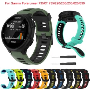 Cinturino per Garmin Forerunner 735XT cinturino in silicone Smartwatch cinturino per