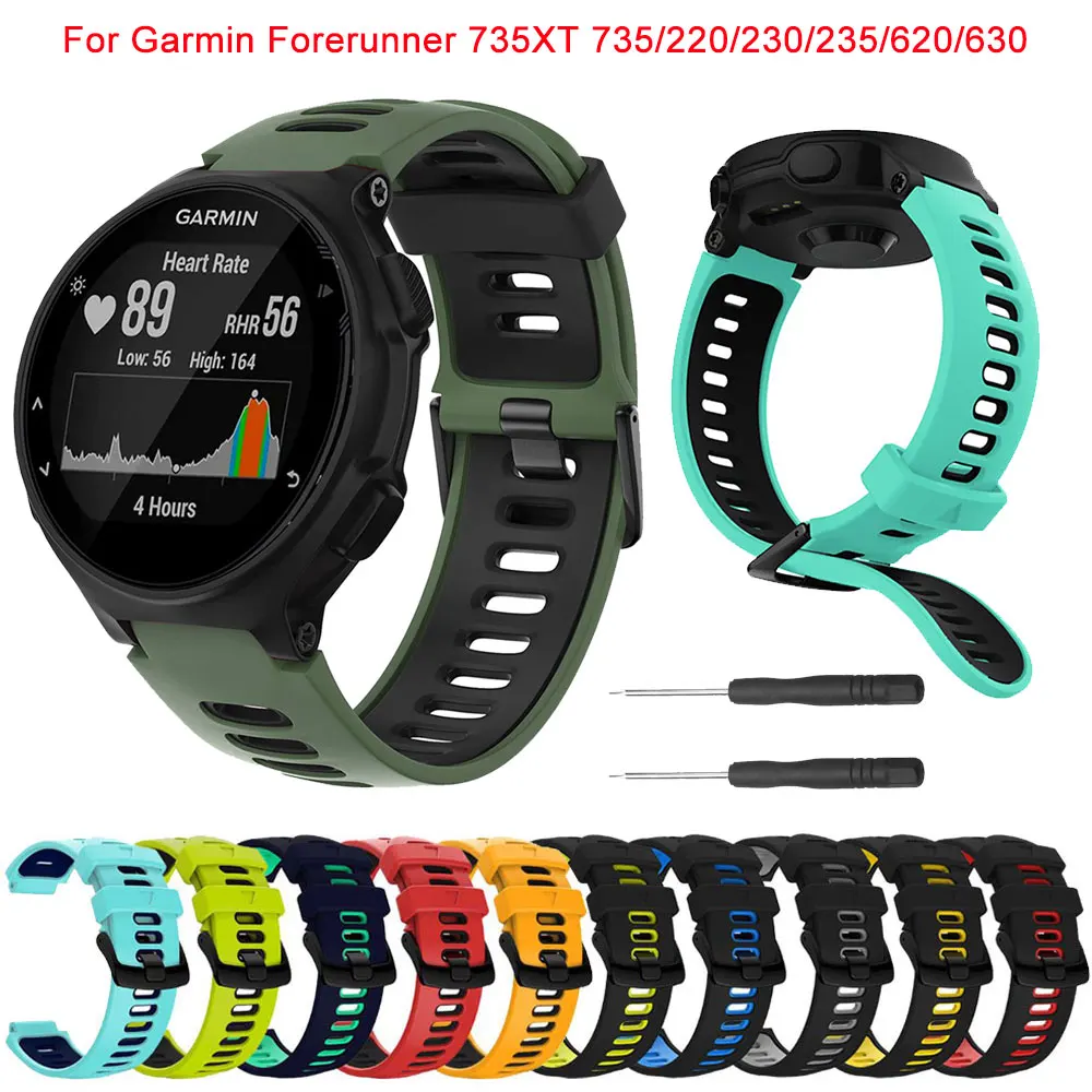 Cinturino per Garmin Forerunner 735XT cinturino in silicone Smartwatch cinturino per