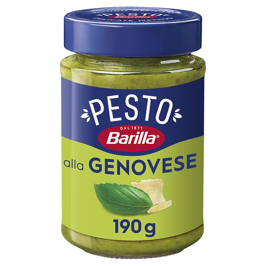 Barilla Pesto alla Genovese con Basilico Fresco Italiano e Parmigiano Reggiano DOP Barilla Pesto alla Genovese con Basilico Fresco Italiano e Parmigiano Reggiano DOP