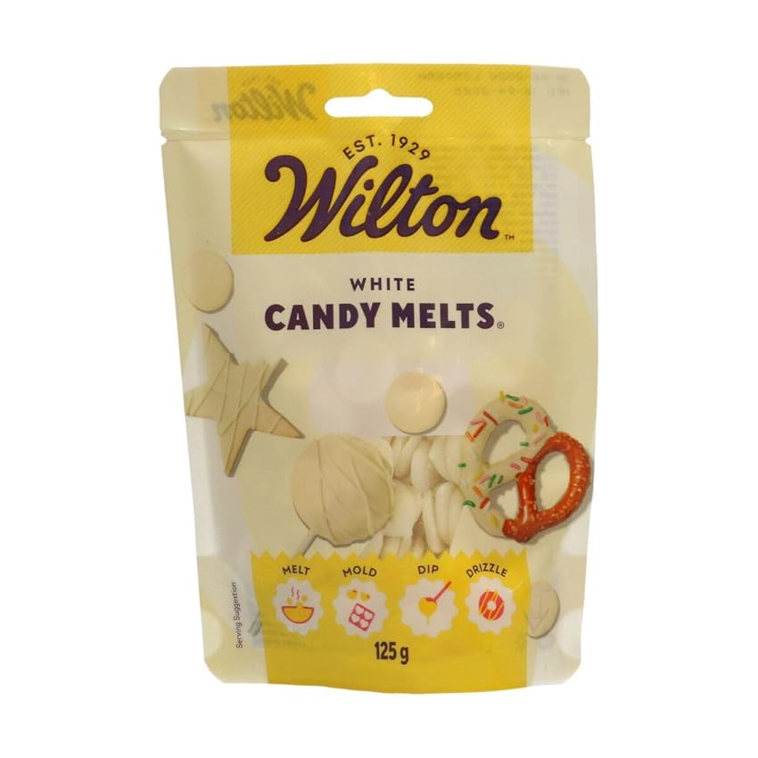 Wilton Candy Melts Bianco: Caramelle da Sciogliere al Gusto Dolce e Cremoso per Modellare
