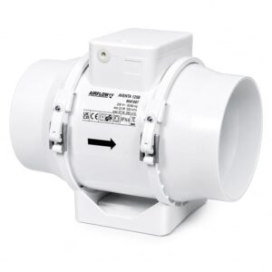 Airflow Aventa 125T Ventilatore In‑Linea con Timer