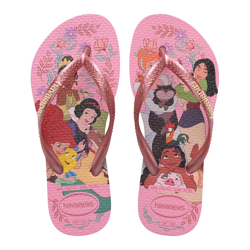 Havaianas Kids Slim Princess Bambine e ragazze FlipFlop Pink/Pink 33 EU Havaianas Kids Slim Princess Bambine e ragazze FlipFlop Pink/Pink 33 EU