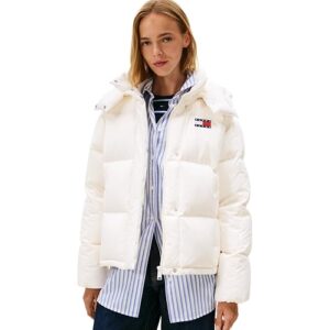 Tommy Jeans Donna Piumino Alaska Grid Down con Cappuccio