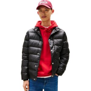 Tommy Jeans Uomo Piumino Light Down con Chiusura a Bottoni