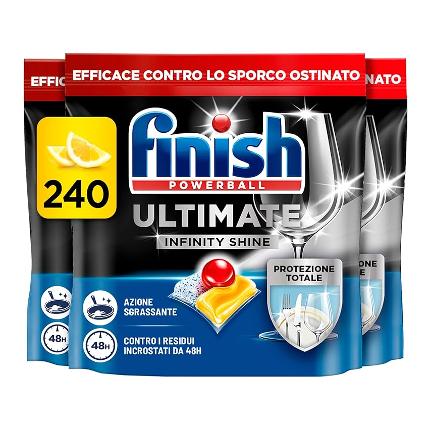 Finish Ultimate Infinity Shine Pastiglie Lavastoviglie Finish Ultimate Infinity Shine Pastiglie Lavastoviglie