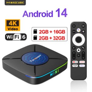 Transpeed K8 ATV Android 14 TV BOX RK3518 con Assistente Vocale