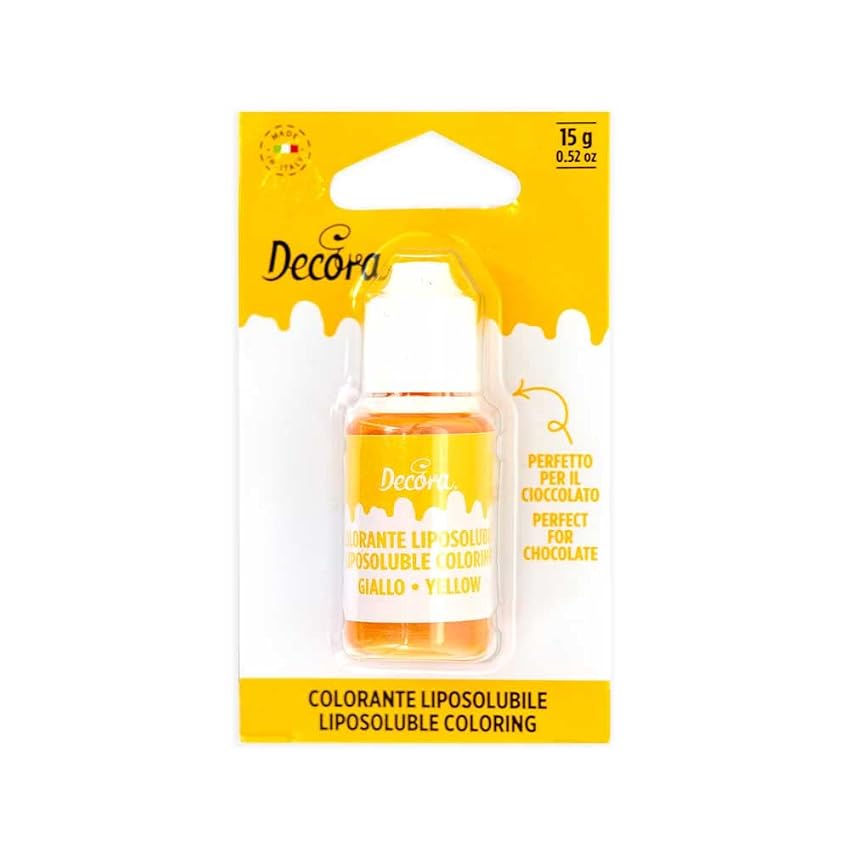 Decora 9600081 Colorante Giallo Liposolubile 15 G Liquido Decora 9600081 Colorante Giallo Liposolubile 15 G Liquido