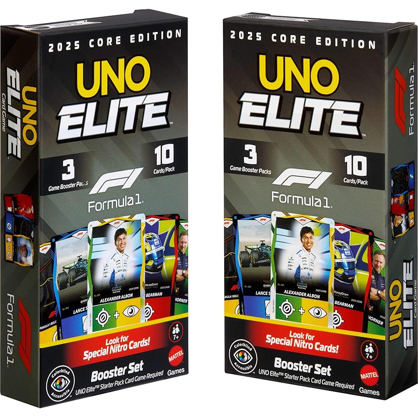 Mattel Games - Booster Set UNO Elite Formula 1 Mattel Games - Booster Set UNO Elite Formula 1