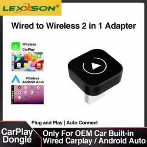 Dongle CarPlay wireless 2in1 Adattatore automatico Android wireless AI Smart Box Sistemi