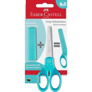 FABER-CASTELL 181554 - Forbici scolastiche turchesi