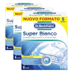 Dr. Beckmann Super Bianco | Rimuove l'ingrigimento | Combatte l'ingiallimento | Rende