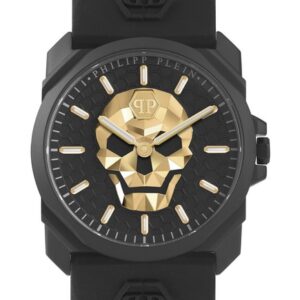 Orologio Uomo PHILIPP PLEIN SKULL KING PWLAA0322 Silicone Nero