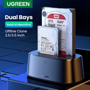 UGREEN HDD Docking Station SATA a USB 3.0 adattatore per 2.5 3.5 SSD Disk Case HD