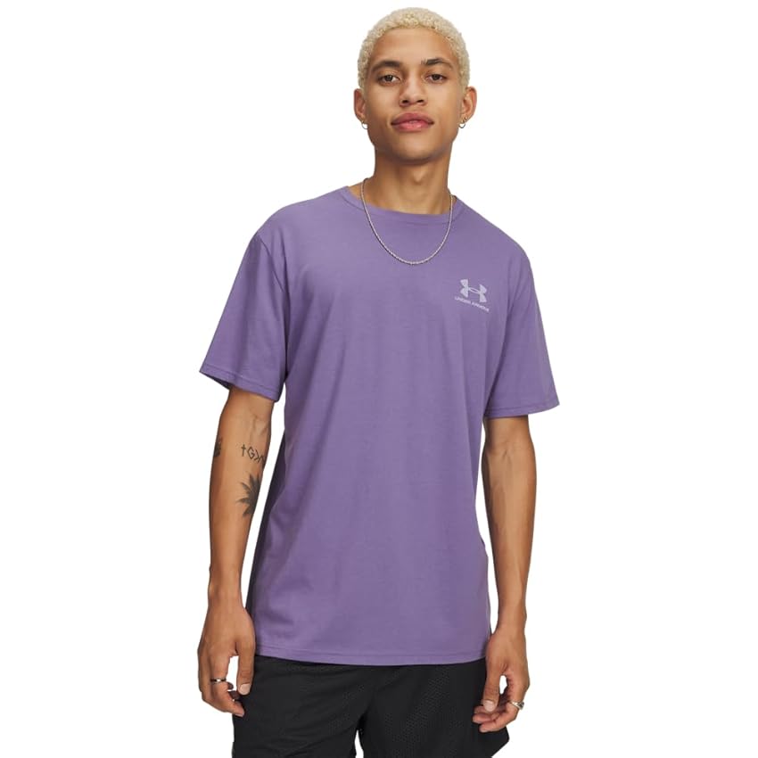 Under Armour UA M Sportstyle LC SS - Viola Luxe / / Bianco - XXL