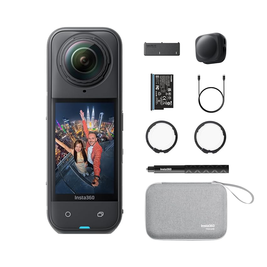 Insta360 X5 Pack Essential - Camera Impermeabile 8K 360º