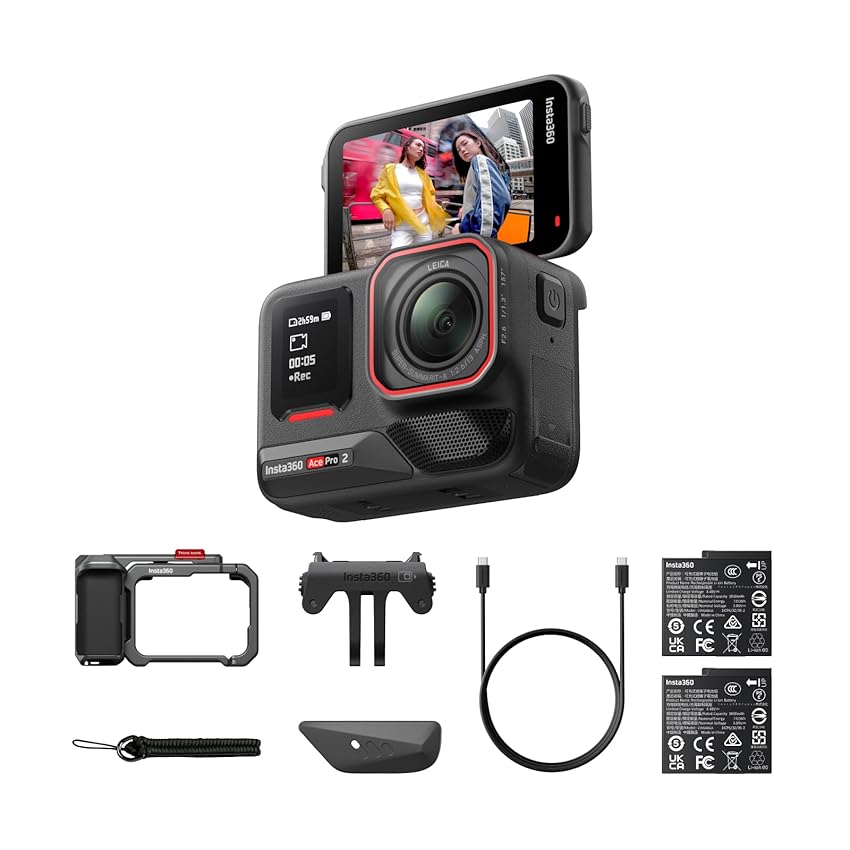 Insta360 Ace Pro 2 Pack Xplorer Grigio: Action Cam 8K Impermeabile