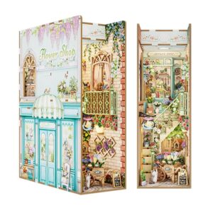 Tonecheer Fai da te Book Nook 3D puzzle in legno per adulti
