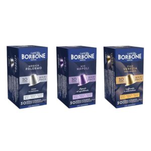 Caffè Borbone Kit Degustazione 90 Capsule ALLUMINIO: 30 Mia Napoli