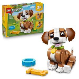 LEGO Creator 3in1 Cute Animals: Playful Puppy Dog Toy - Pet Animal Figure Transforms