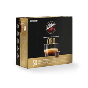Caffè Vergnano 1882 - 50 Capsule - Caffè Compostabili e Compatibili con Nespresso