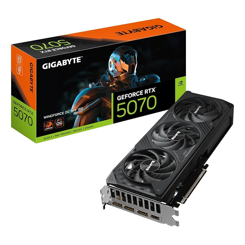 Gigabyte GeForce RTX 5070 WINDFORCE OC SFF 12G Scheda Grafica Gigabyte GeForce RTX 5070 WINDFORCE OC SFF 12G Scheda Grafica